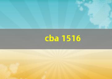 cba 1516